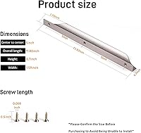 Vista 3 de Satanga Tiradores de Dedo Edge para Gabinete de Cocina, Perillas de Cajón de Perfil Bajo, Puerta, Tocador de Baño, Manijas Largas de Alacena