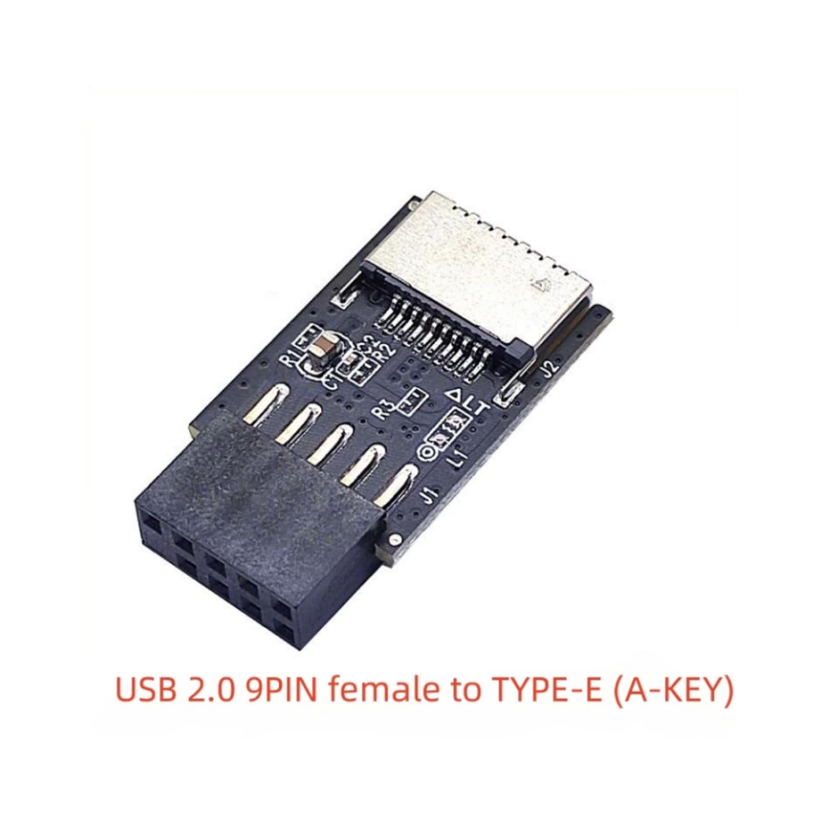 Adattatore Scheda Madre USB 2.0 9Pin A USB Tipo-C Frontale - Convertitore Type-E