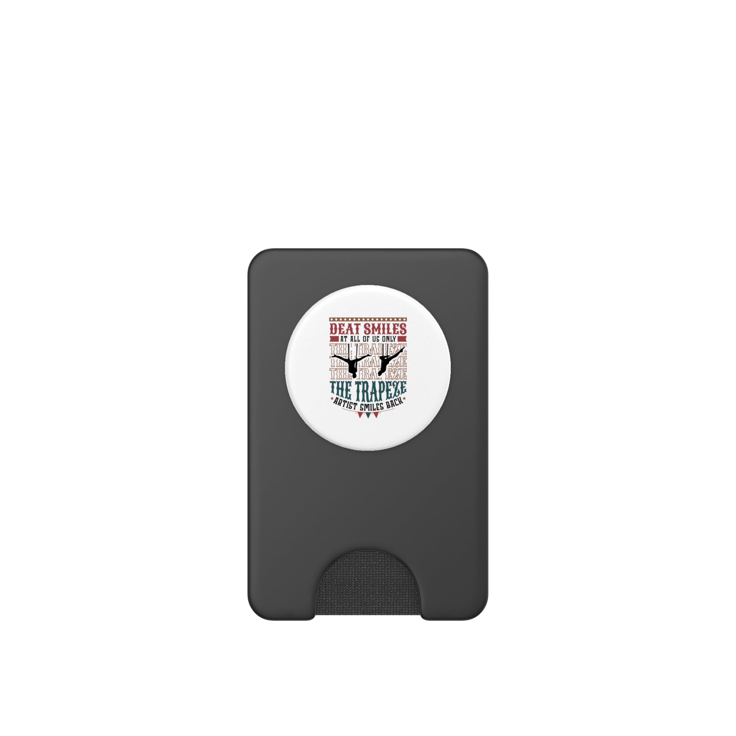 Deat smiles at all of us only the trapeze artist PopSockets PopWallet for MagSafe, Black - Image 2