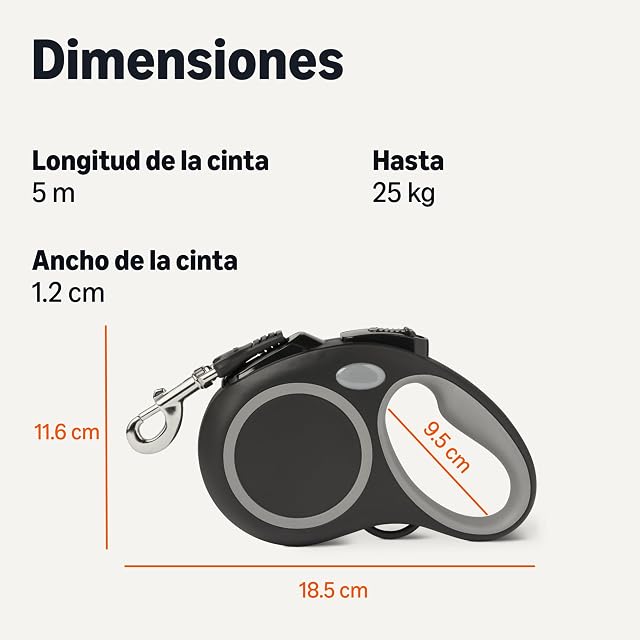Foto 5 de 5 de Amazon Basics Retractable Dog Leash M