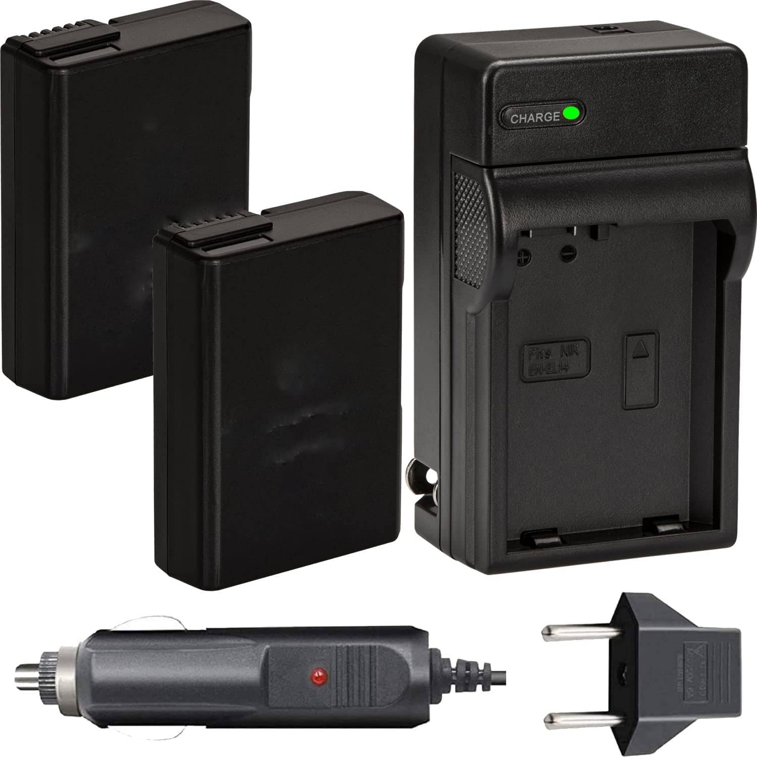 52MM Giant All You Need Accessory KIT for Nikon D3100 D3200 D5000 D5100 with Backpack Tripod Flash TELEPHOTO Lens Wide Angle Lens Filter KIT Remote Control Close UP Lenses 2 EN-EL14 Batteries