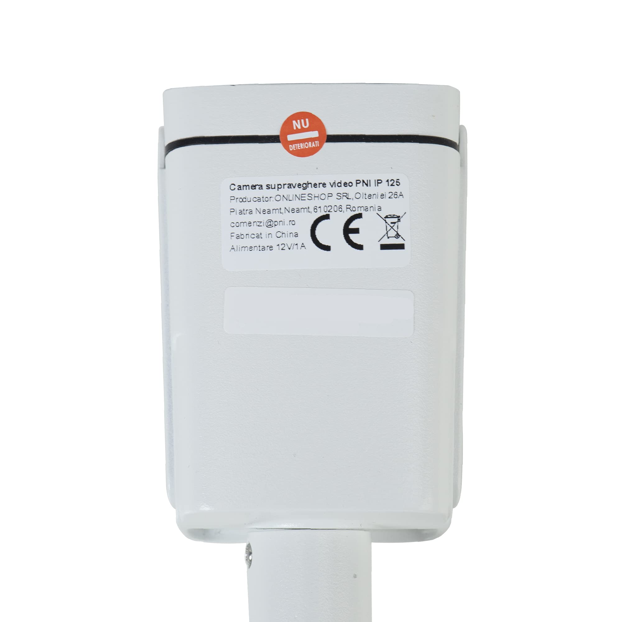 PNI Telecamera di videosorveglianza IP125, 5 MP, H.265, per esterni e interni, IP66, riconoscimento personale, rilevamento del movimento