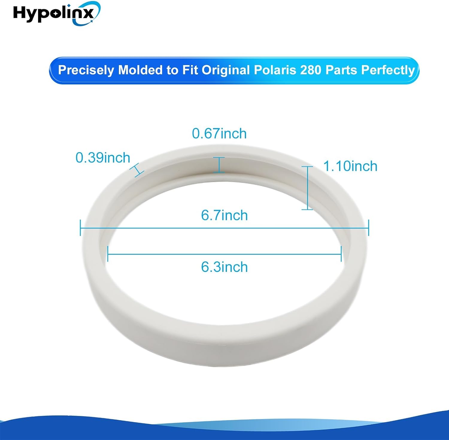 Polaris Pool Cleaner Tire Parts 3-Pack Polaris 280/180/360/380 Enhanced Grip Durable Replacement Tires