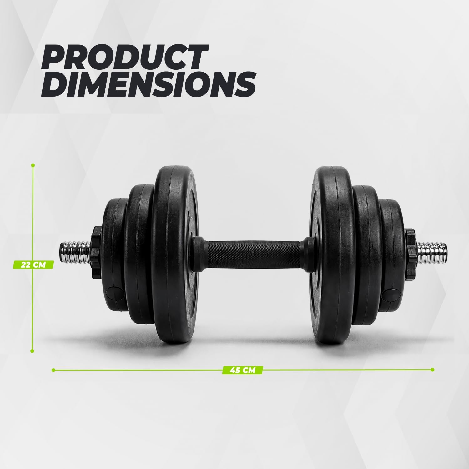VirtuFit Adjustable Dumbbellset - Vinyl - 2 x 14 kg (28 kg