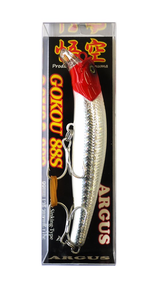 Amazon.co.jp: ARGUS(アーガス) ミノー 悟空88S #13 3Dレッドヘッド