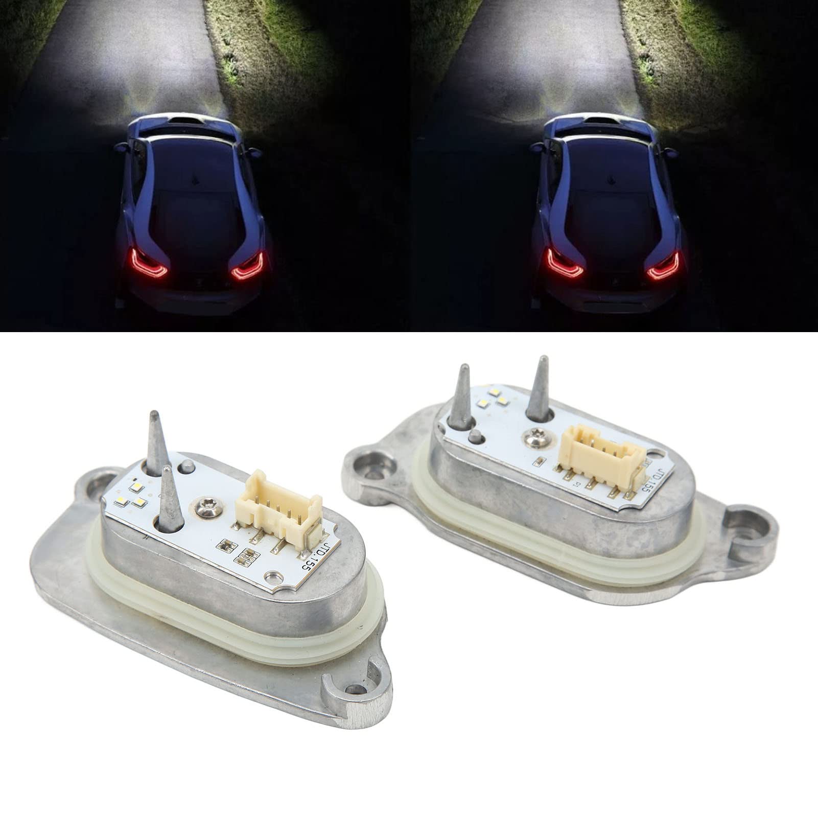 aqxreight Sostituzione Modulo Controllo Fari per A3 8V Facelift - Numeri OEM 8V0998473 90070222 8V0998474 90070223 - Lega di Alluminio - Protezione del Circuito - Installazione Semplice