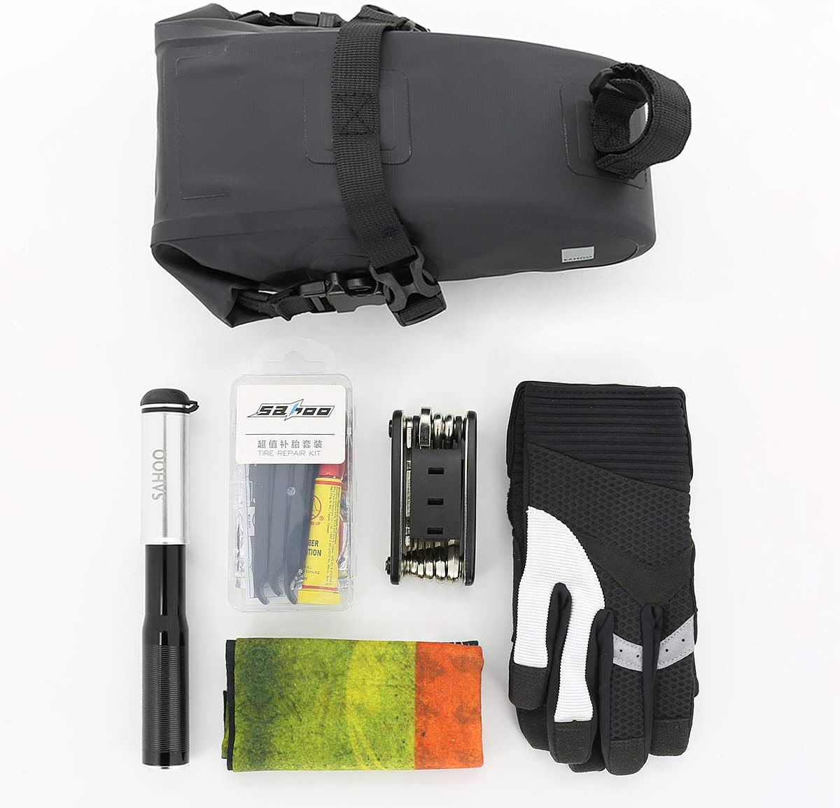 Roswheel 131363 Fully Waterproof Bike Saddle Bag Bike Under Seat Pack Bike Pouch