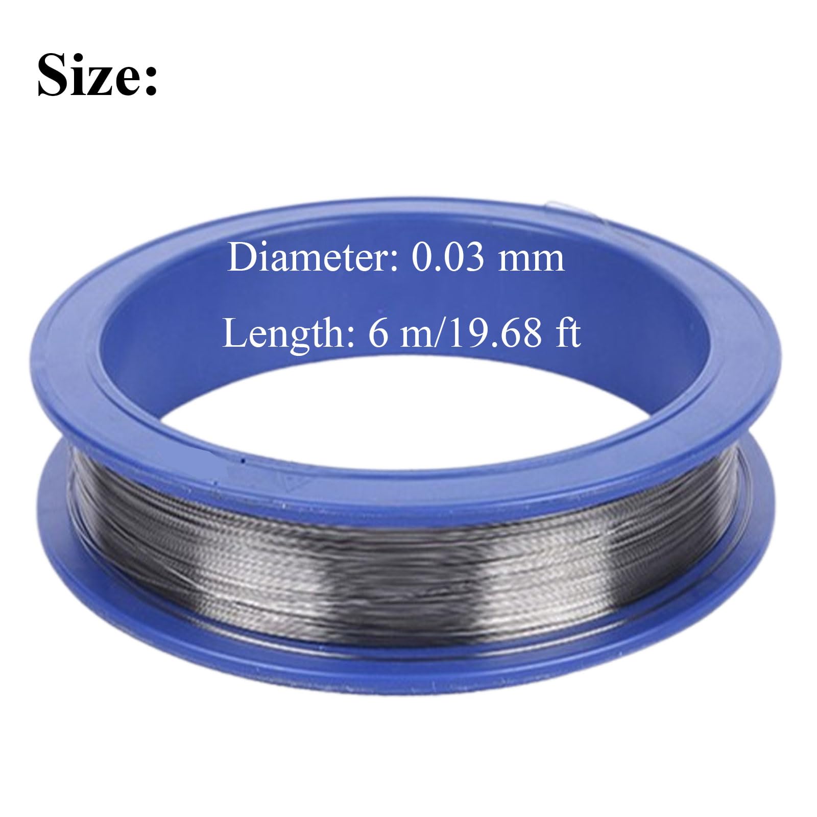 99,95% reiner Wolfram-Feindraht – 0,01 mm bis 0,04 mm Durchmesser, 6 m Län for den Einsatz in Industrie und Labor(0.03mm)