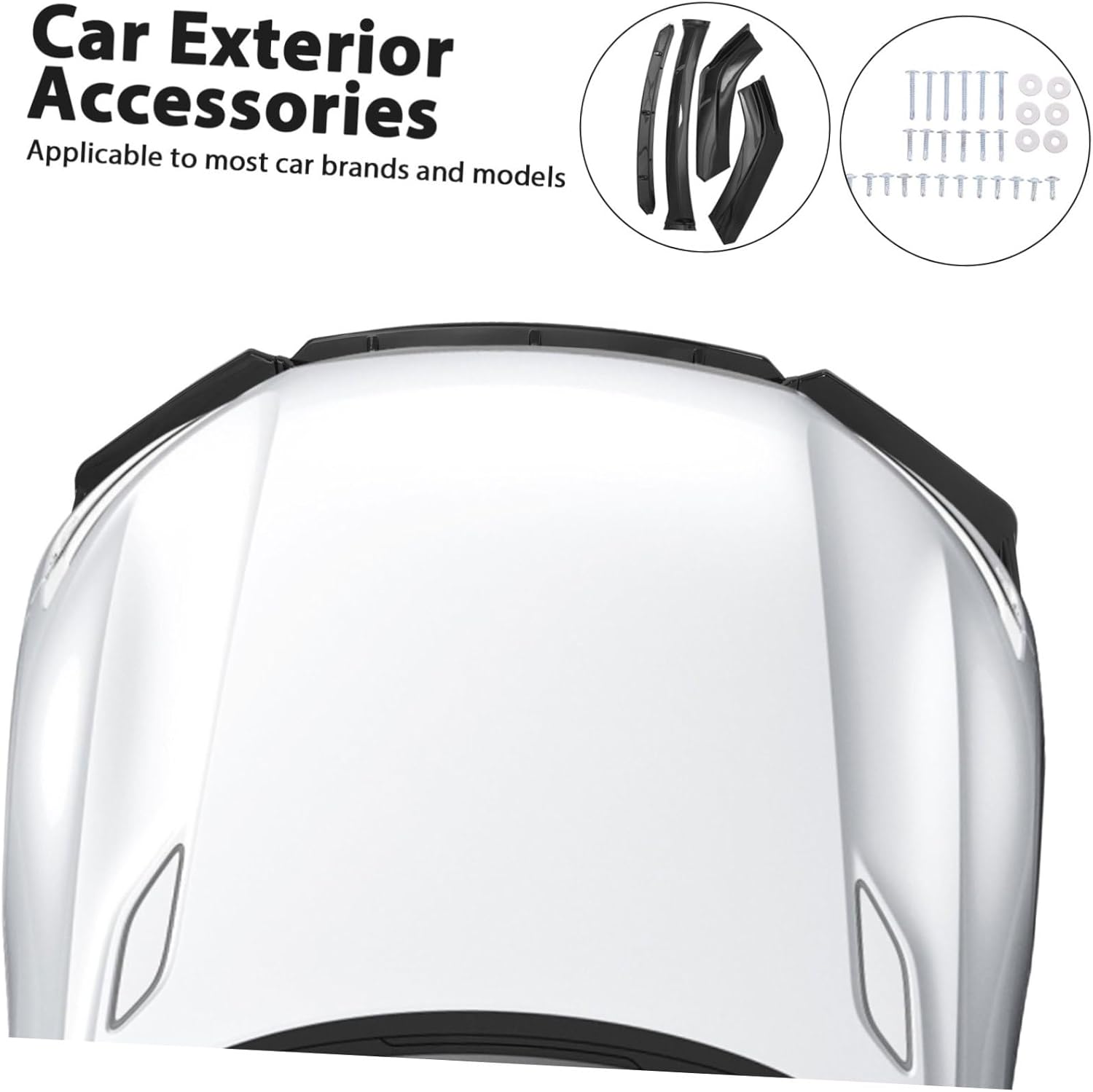 Ciieeo Car Bumper Lip Modification Parts Lip Spoiler Front Bumper Guard Strip Pp Material Easy Install Fitment