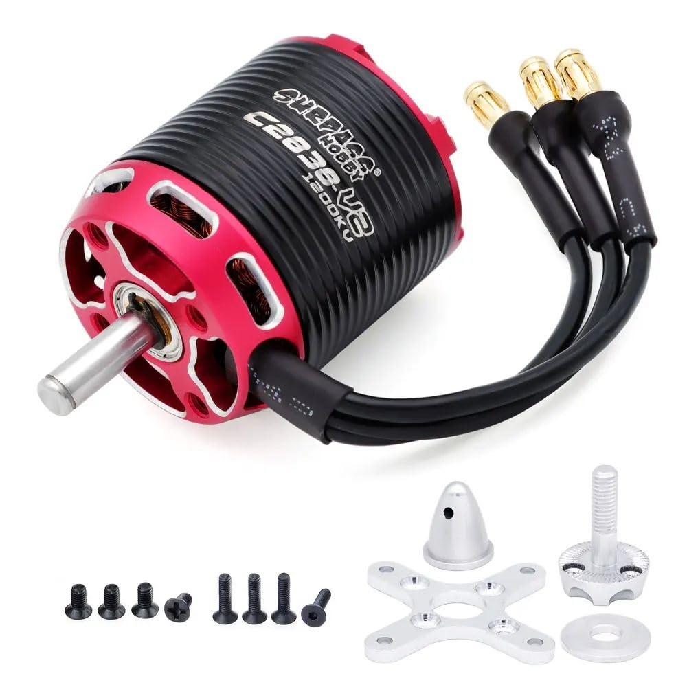 14 biegunów C2838 V2 600/800/1000/1200KV Outrunner bezszczotkowy silnik Flier 30A ESC do modelu samolotu RC ze stałym skrzydłem (1200KV + Flier 30A)