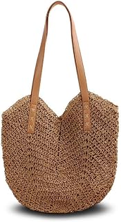Pahajim Straw Handbag Women's Summer Bags Shoulder Bag Women's Beach Bag Boho Style…
