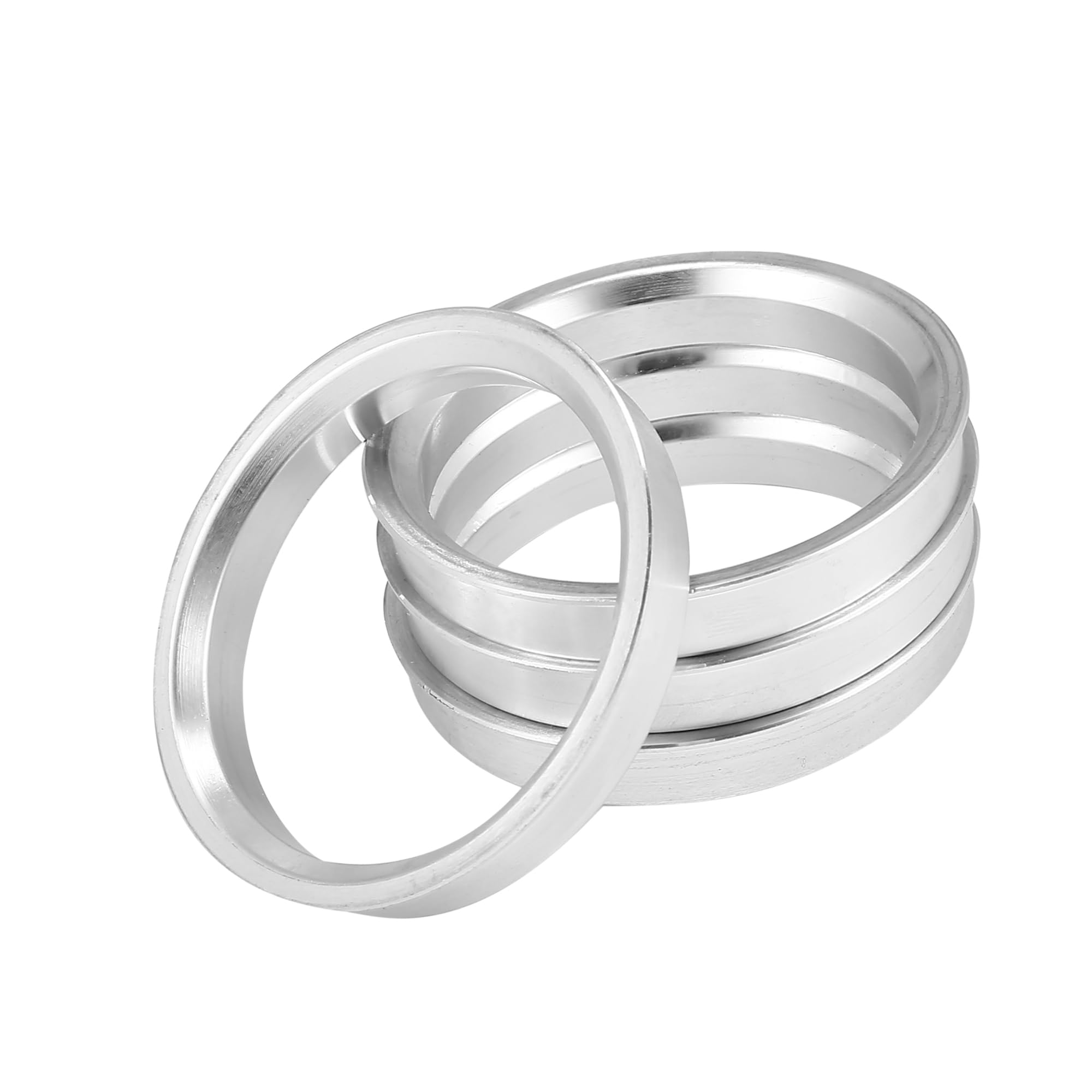 A ABSOPRO Anelli Centratori per Cerchi Auto Mozzo Centrale 4pz OD 66.1mm a ID 57.1mm in Lega di Alluminio (Confezione da 4)