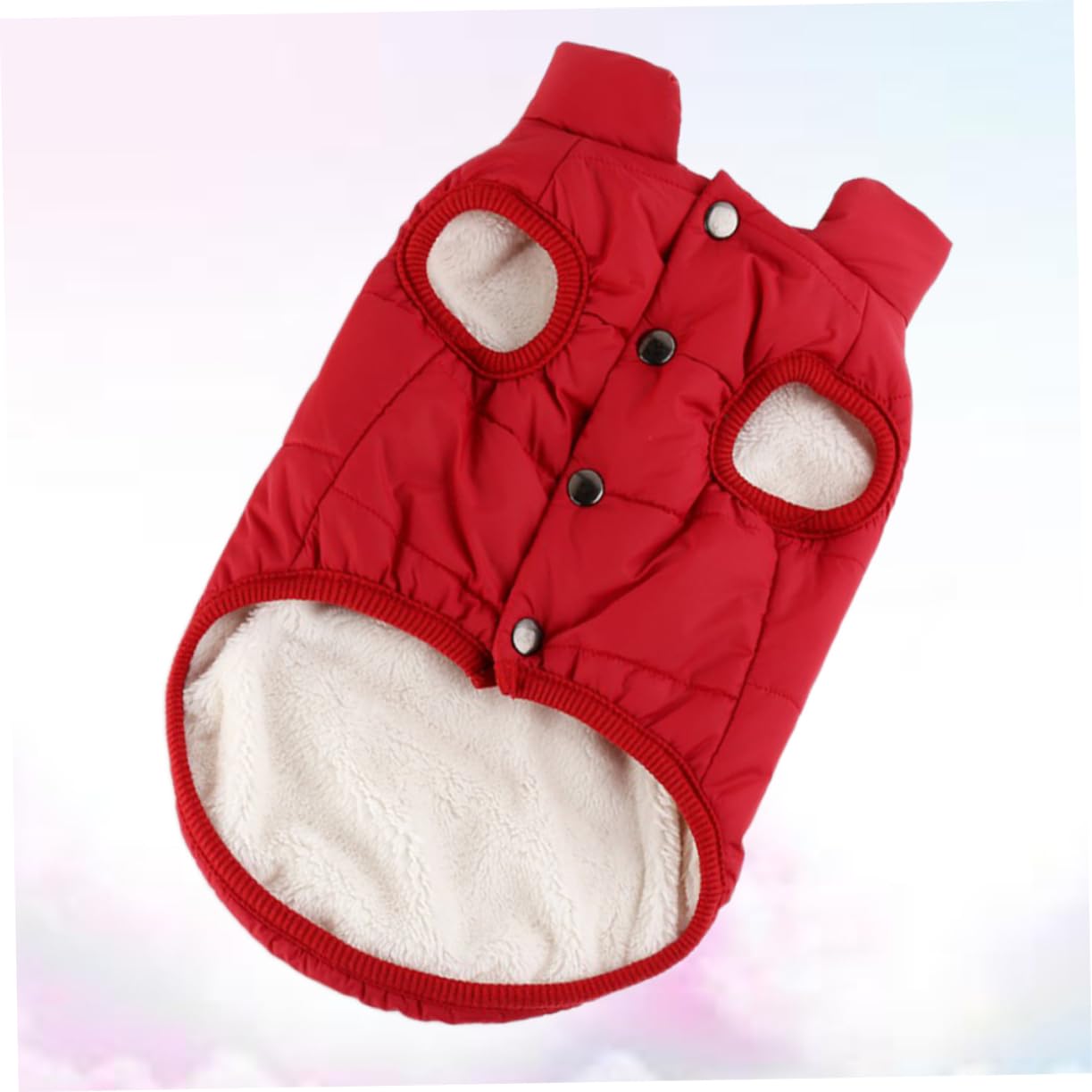 Toddmomy 3 Piezas Ropa para Perros pequeños para el Invierno Ropa de Abrigo Ropa de Cachorro Abrigo de Perro Abrigo Ropa de Perro Ropa para Perros Invierno algodón Acolchado Rojo
