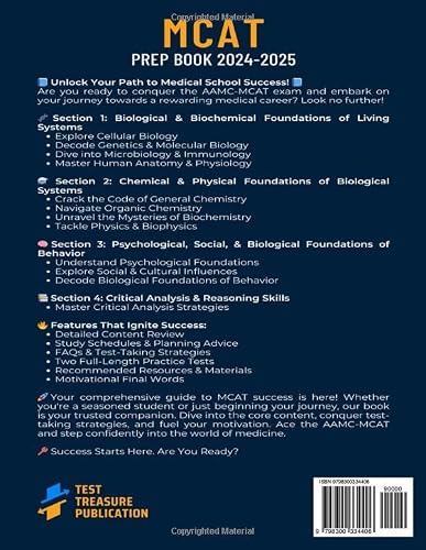 MCAT Prep Book 2024-2025: Medical College Admission Test Prep: Mastering AAMC-MCAT Exam with Comprehensive Study Material, Proven Strategies, ... Expert Tips for Medical College Admissions