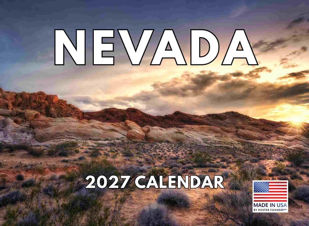 Nevada Calendar 2027 Monthly Wall Calender 12 Month — image 1
