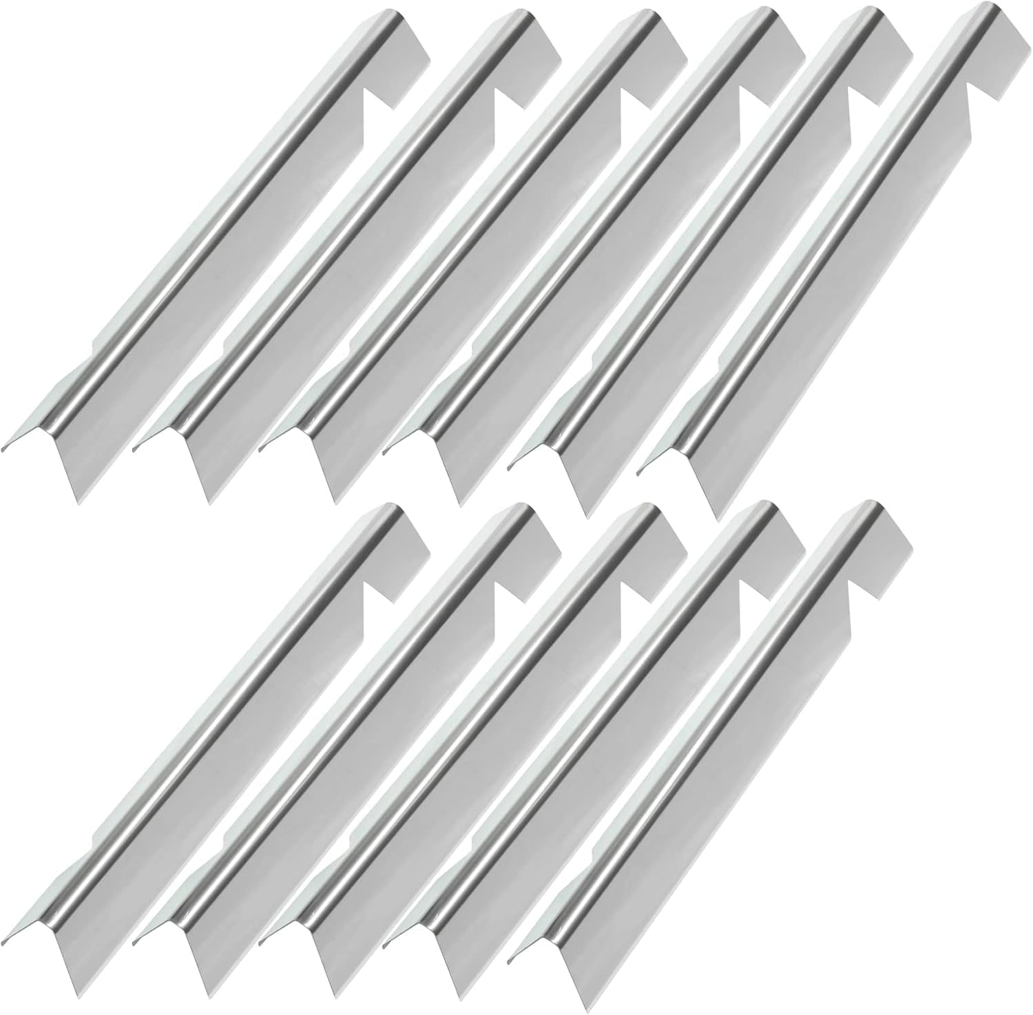Hongso 7538 9813 Stainless Steel Flavorizer Bars Replacement Parts for Weber Genesis I - IV & 1000-5000, Genesis Platinum I & II Models with Side Control Panel, 13-Pack (5 pcs 23-3/8", 8 pcs 15-7/8")