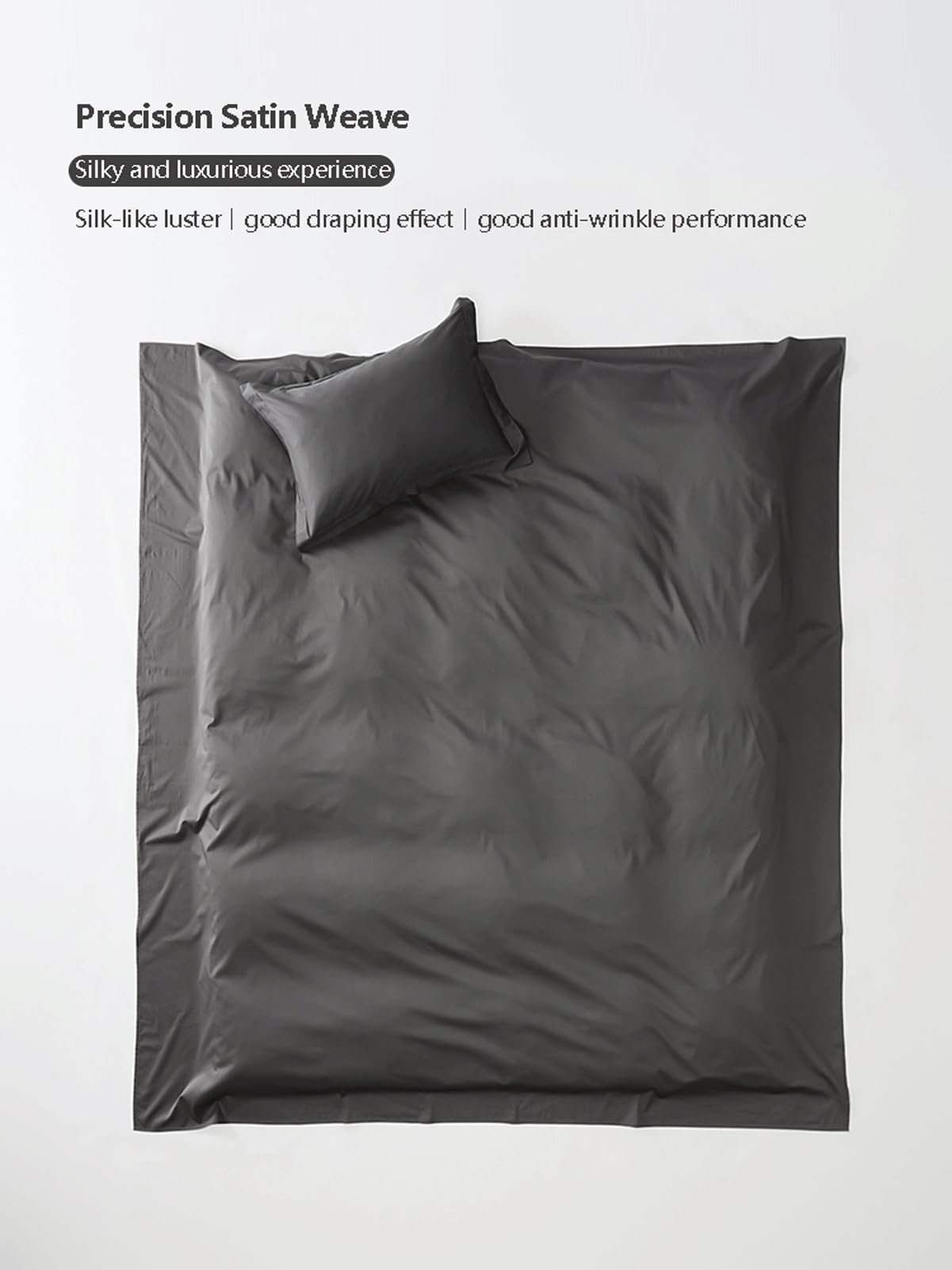 Luxuriöses Bettlaken Betttuch Laken Haustuch ohne Gummizug Fadenzahl 500 Langstapelige Baumwolle Hotelbettlaken(Milk Tea,180x245cm)