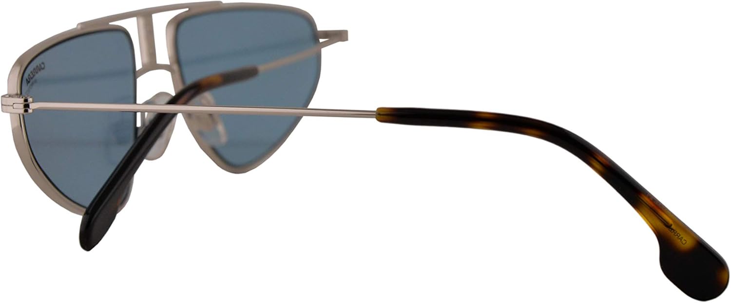 Carrera 1021/S Sunglasses Palladium w/Gold Blue Lens 58mm 0102Y CA1021/S 1021S : Clothing, Shoes & Jewelry