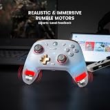 GameSir Cyclone 2 Wireless Controller - 1000Hz Polling Rate, TMR Joysticks, Hall/Micro 2-in-1 Triggers for PC/Switch/Android/iOS, PC Gaming Controller with Charging Dock(White) - 8