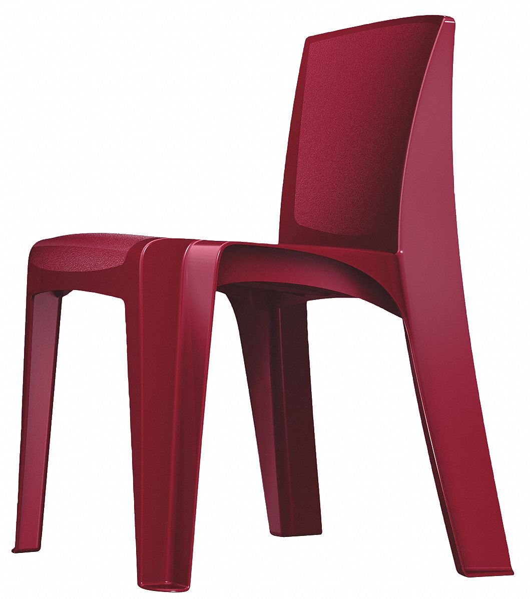 Stacking Chair, RazorBack, Plum - 1 Each