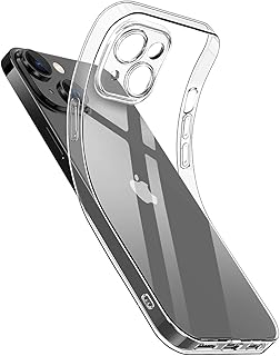 جراب بحماية للكاميرا من دلع موبايل، متوافق مع آيفون 14، جراب موبايل بتصميم رفيع وناعم من السيليكون ومضاد للاصفرار، شفاف، حافظة بسيطة