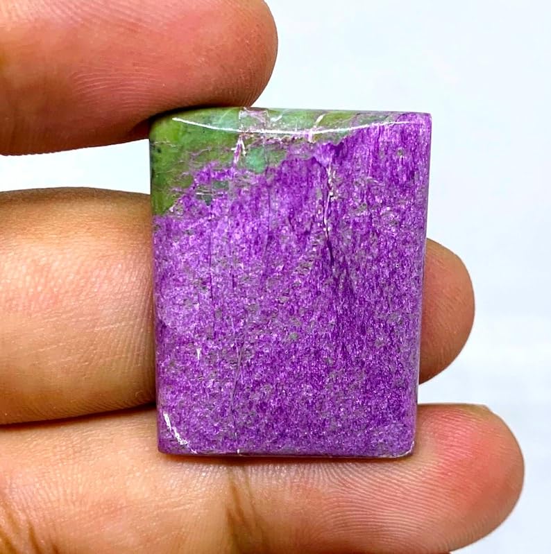 Stichtite naturelle précieuse en vrac, cabochon rectangle de haute qualité pour joaillerie - 2