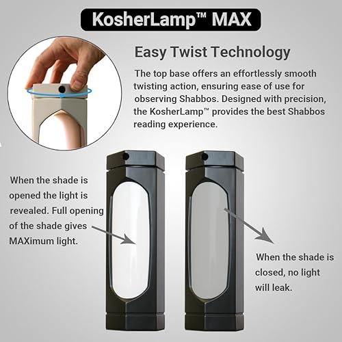 Vista 5 de lámpara Kosher MAX, negro, kosher lamp max blk, 15.00watts