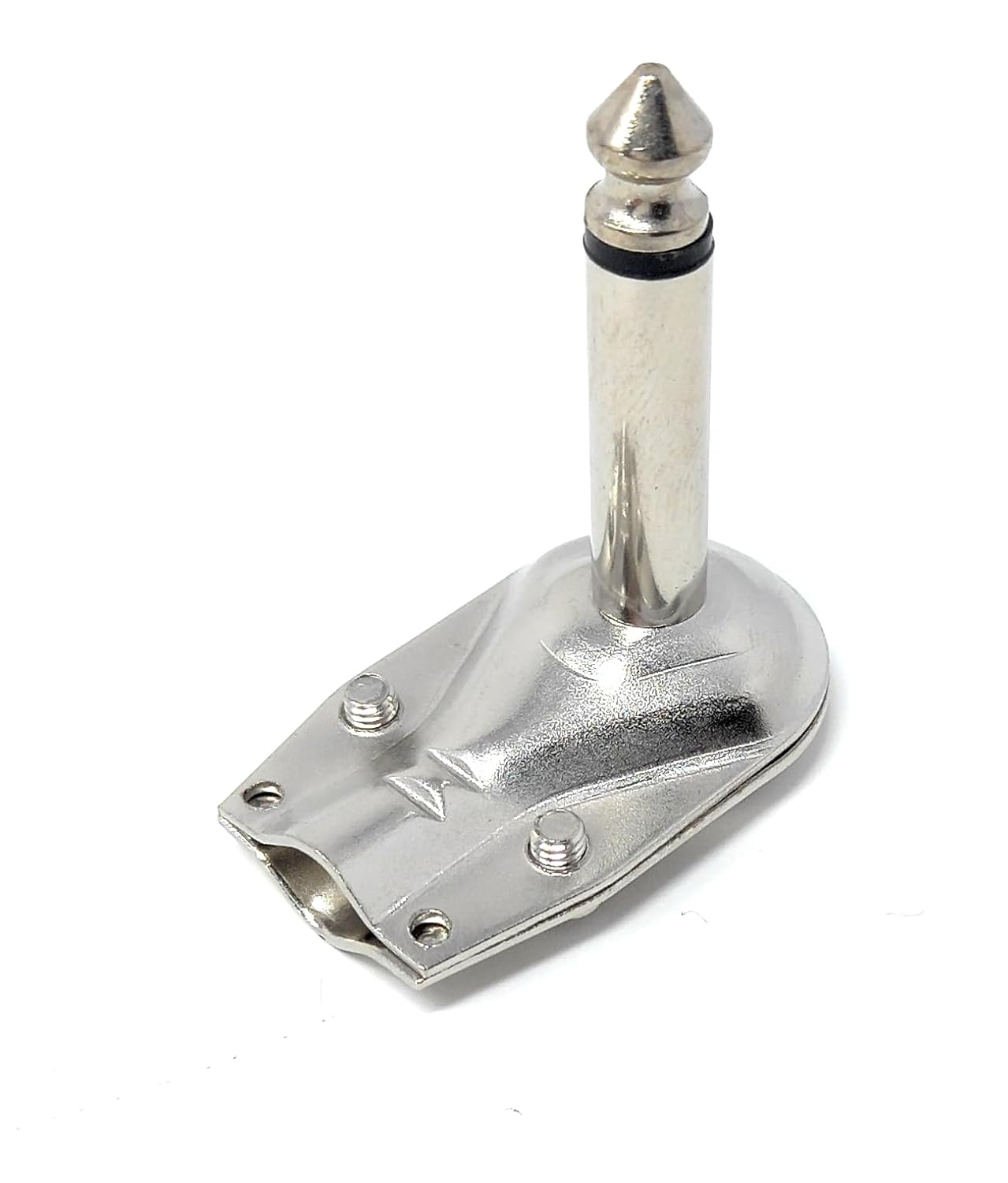 1pcs. 6.35mm Mono 1/4 90 Degree Right Angle TS, Soldering Plug, Flat Pancake Style, DIY, Audio Connector Adapter