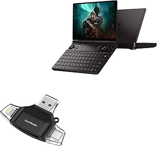 BoxWave Smart Gadget Compatible with GPD Win Max 2 (2023) - AllReader SD Card Reader, microSD Card Reader SD Compact USB for GPD Win Max 2 (2023) - Jet Black