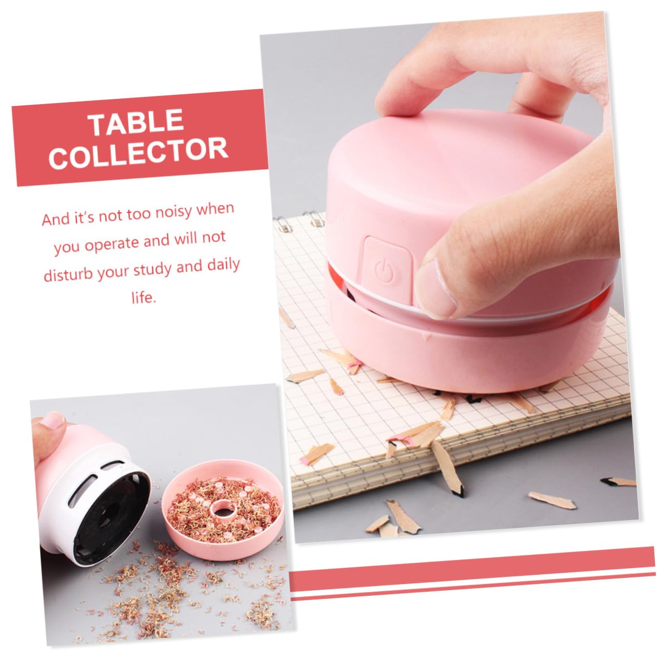 BELLIFFY Multi-Function Handheld Vacuum Cleaner Portable Desktop Collector for Cleaning Chic Cartoon Design Strong Power for Removal