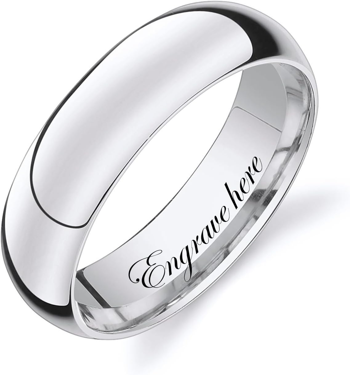 Authentic Solid Gold Wedding Band for Women & Men - Personalized 2/4/6/8MM Size 4-15 Classic Womens Mens Gold Band for Wedding & Engagement