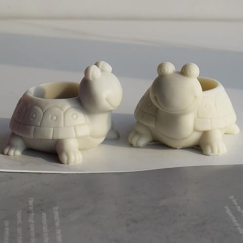 Miniatura 3 de Molde para macetas de tortugas 3D, molde de resina de silicona, macetas suculentas para tortugas, moldes de hormigón, molde para jarrón de