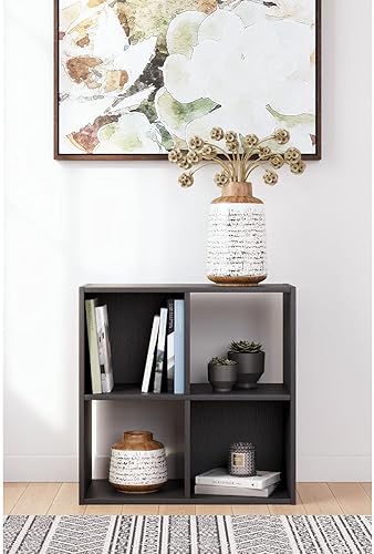 Miniatura 84 de Signature Design by Ashley Paxberry Coastal - Organizador de almacenamiento o librero moderno de 6 cubos, color blanqueado, diseño costero