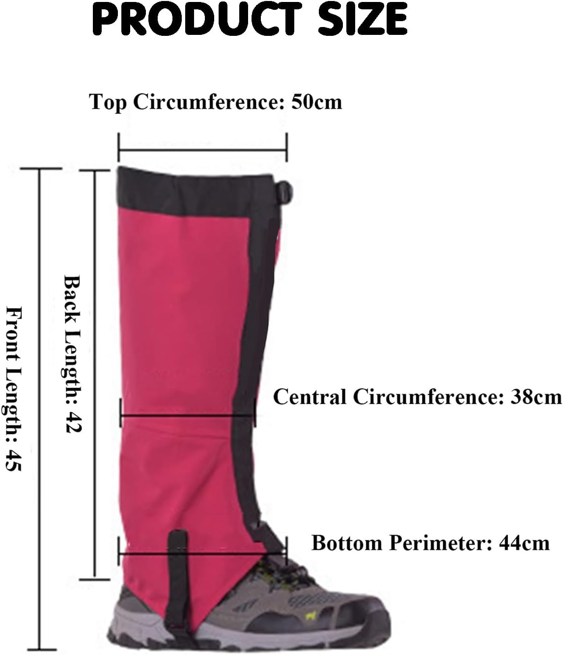 Leg Gaiters,Anti-Snake Bite Protective Footwear,Hiking Gaiters Outdoor Snow Climbing Equipment for Men and Women,for Snow Outdoor Activities