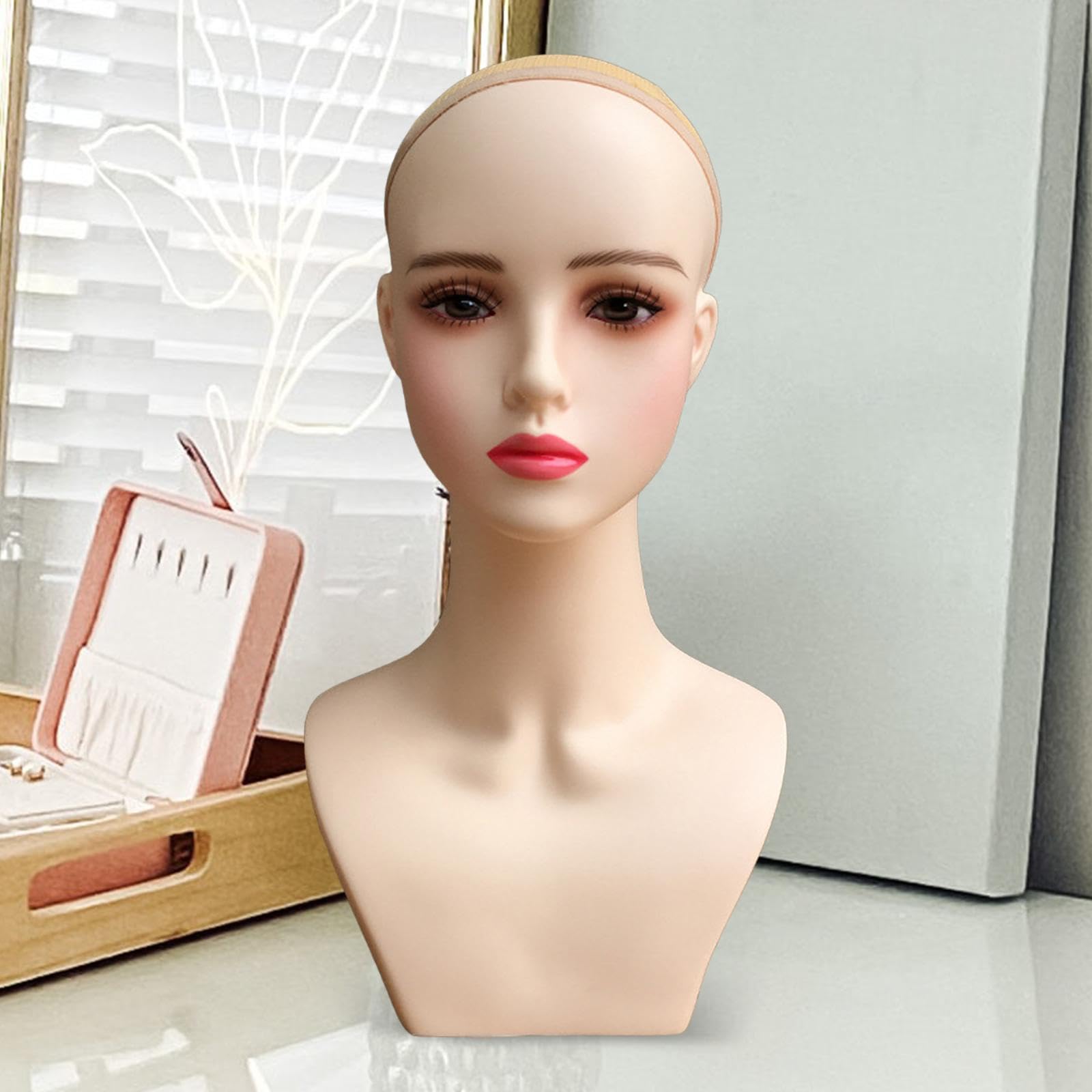 限定品・卓上用婦人マネキン・ディスプレイ・ウィッグ・アクセサリー掛け Amazon | 