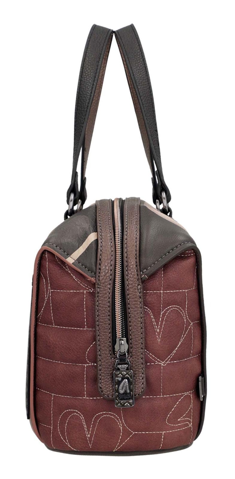 Anekke Bolso de Asa Corta Colección Mademoiselle | Bolso para Mujer | Cierre con Cremallera y Varios Compartimentos | Medidas 28x22x13 cm