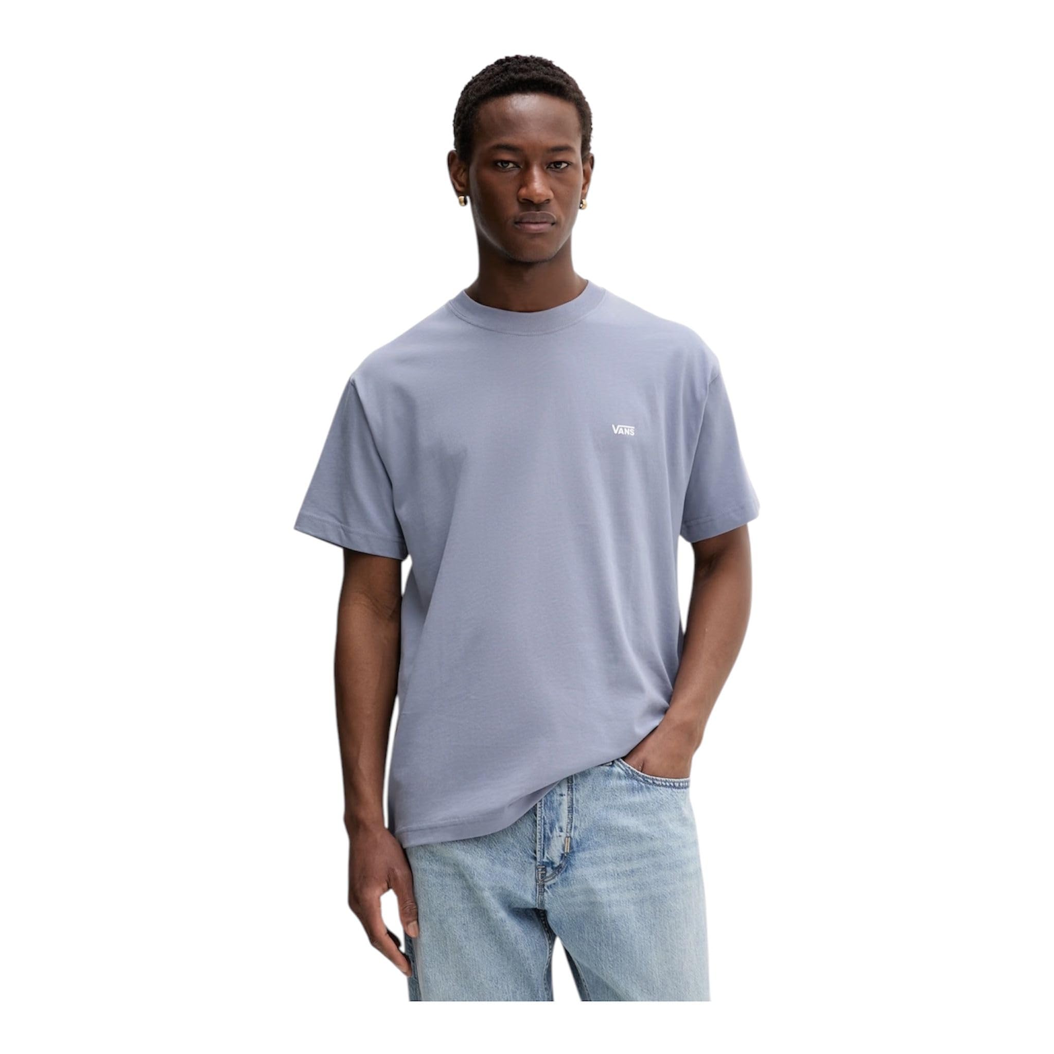 Vans Men's Left Chest Ss T-Shirt, Glacial Slate, M