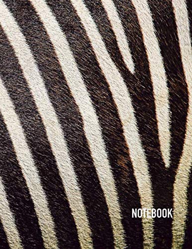 Notebook: Zebra Print Theme Cover Journal Cahier Large: 8.5 x 11 100 Lined Pages Notebook for Notes Observations, Ideas