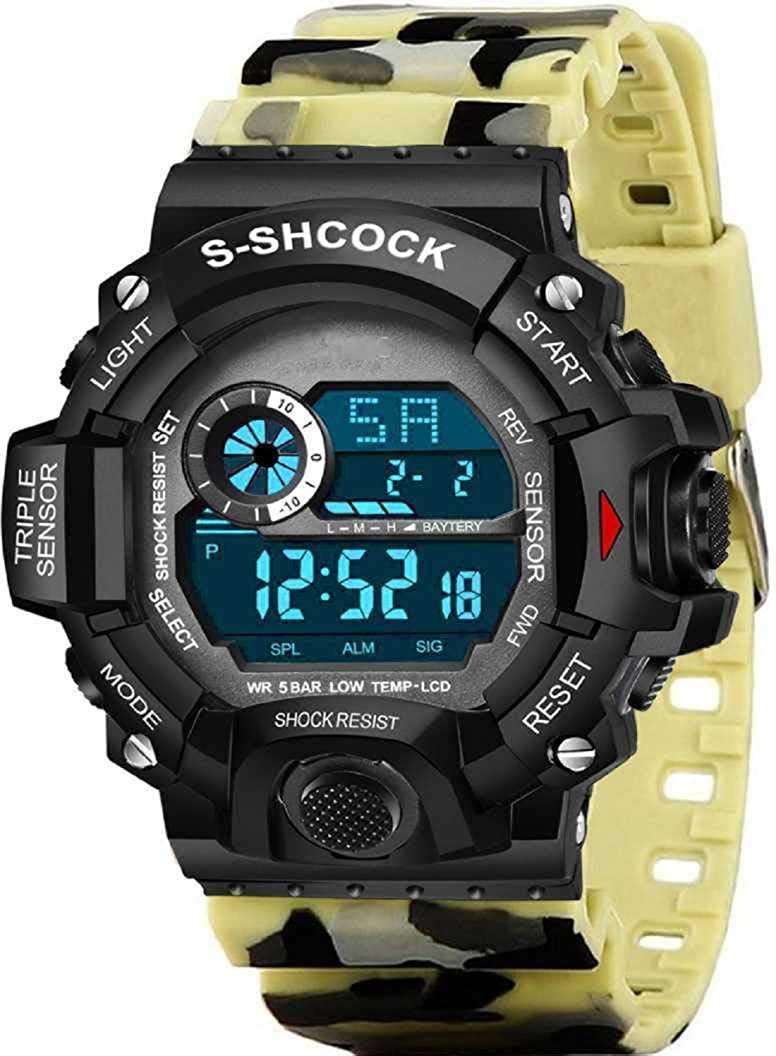 CERO Digital Mens Watch (Multicolored Dial Green Colored Strap) (B0854KBH3Q) Amazon Price History, Amazon Price Tracker