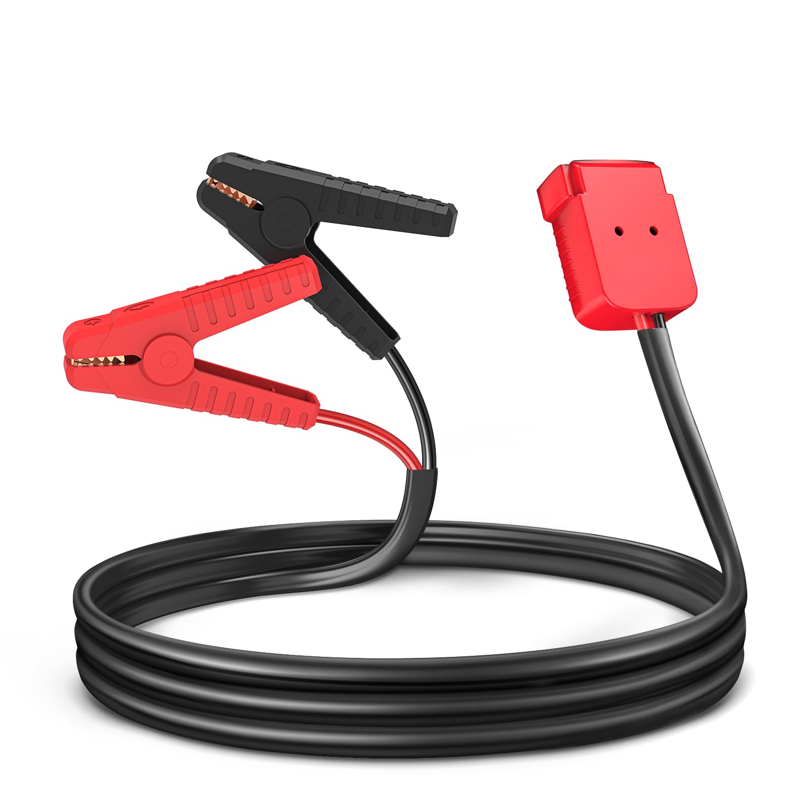 Azocek Jumper Cable Clamps Compatible with Milwaukee 18V Battery, Azocek 5.9FT 8AWG Portable Battery Jumper Starter Automotive Booster Cables for Jump