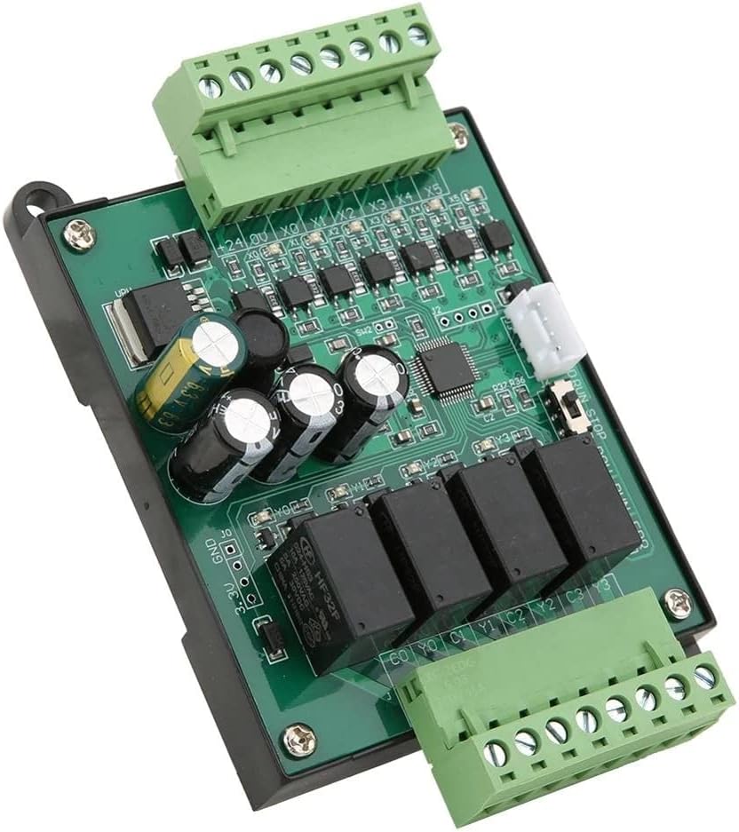 PLC Programmable Logic Controller FX2N-10MR 32-bit Industrial Control Board Relay Module With USB To TTL Cable For