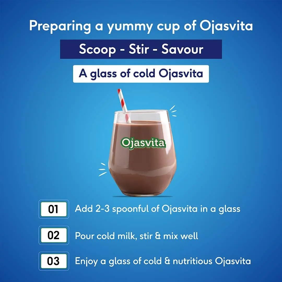 Sri Sri Tattva Chocolate Ojasvita | For Sharp Mind and Healthy Body | Milk Mix | Goodness of 7 Herbs| Immunity Booster – 1kg Pet Jar 2