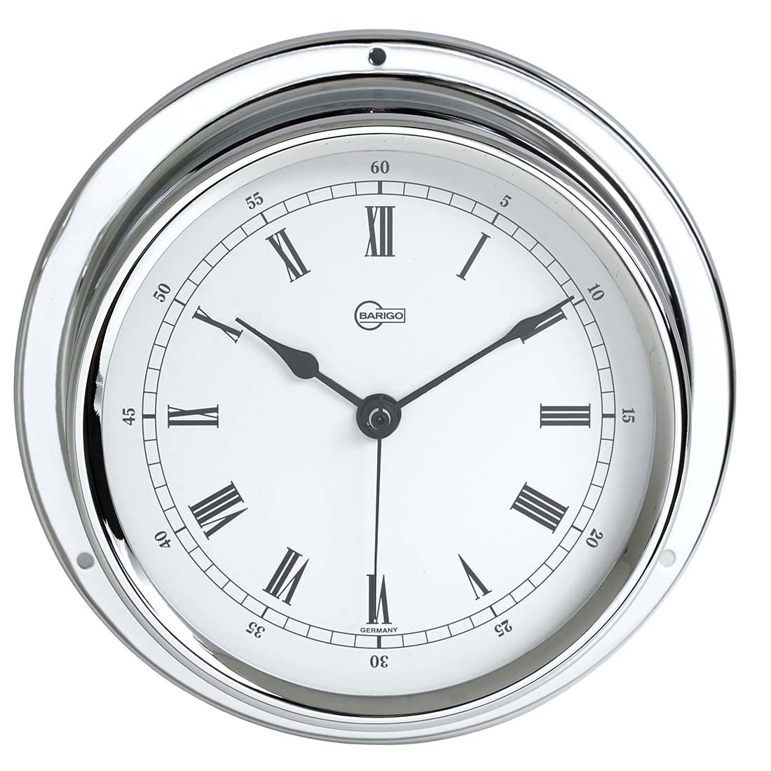 Barigo Regatta 684cr Schiffsuhr Chrom römisch 120mm