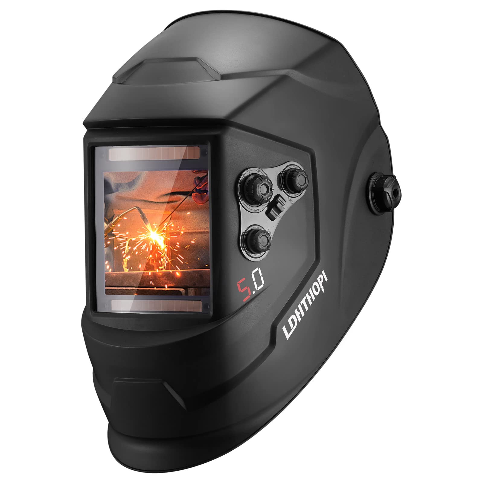 Buy LDHTHOPI Large Viewing Welding Helmet, 3.94"X3.66" True Color Solar