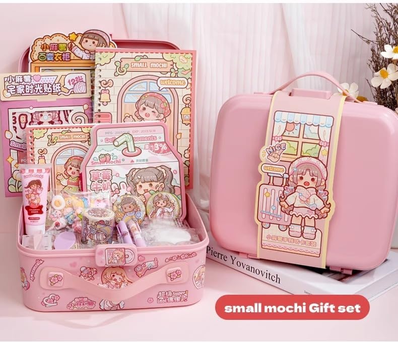 Alideco Deluxe Gift Box Stickers Quiet Book Small Mochi Collage Layout Scrapbooking Junk Journal Crafts Embelishment Decoration Diary Stickers
