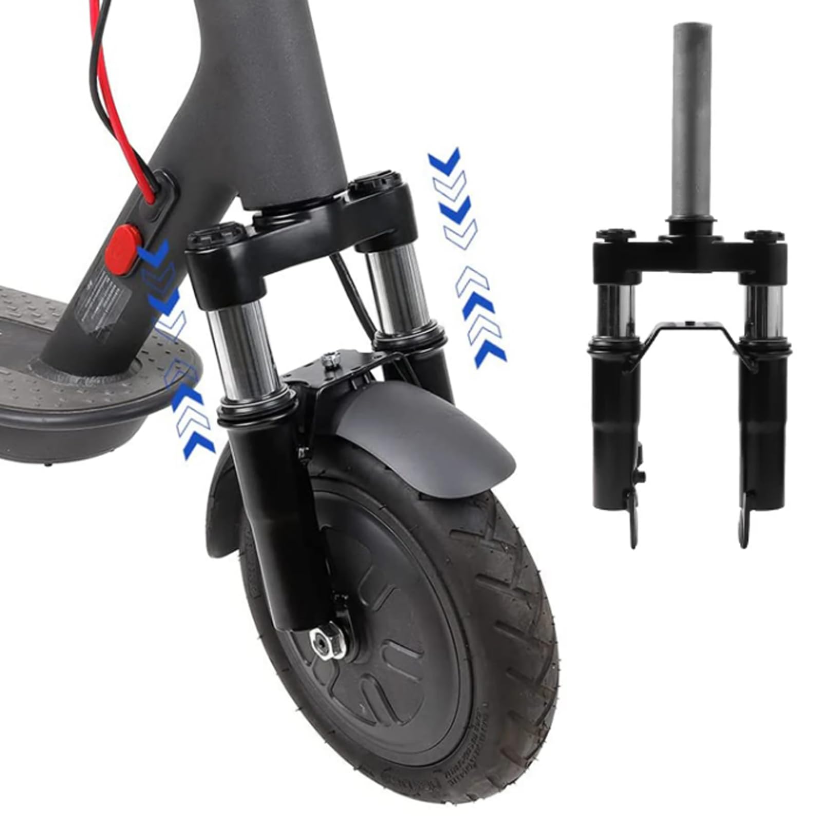 Aisny Horquilla de Suspensión para Scooter E, Suspensión para Segway Ninebot MAX G30D G30LD G30D 2 G30LE E-Scooter Amortiguador Horquilla a Prueba de Golpes para Ninebot MAX G30 Modificación