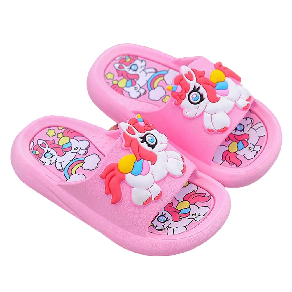 Einhorn Dusch Badeschuhe Mädchen Badelatschen Sommer Schuhe Kinder rutschfeste Slip-on Strand Pool Sandalen