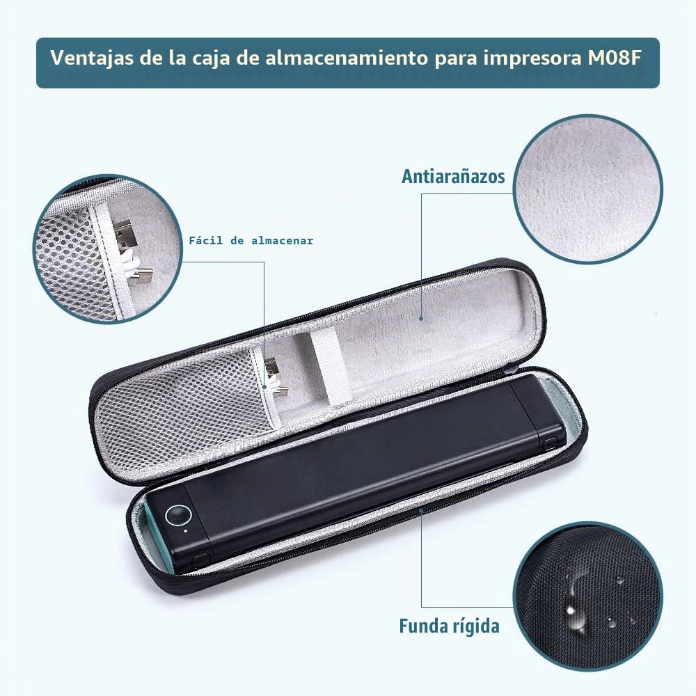 Phomemo M08F, M08D Bolsa para Impresora, Bolsa Portátil Compatible con M08F Impresora Térmica Portátil (Sólo Caja)