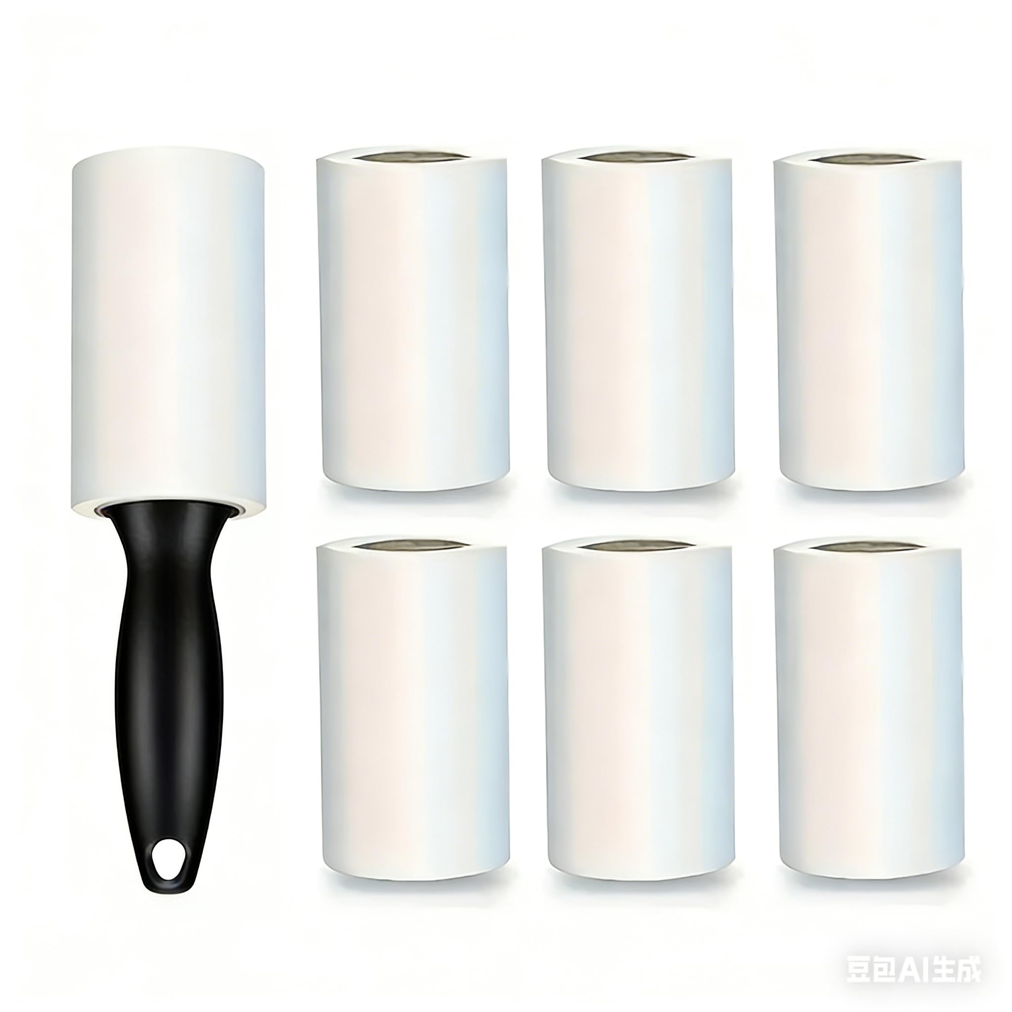 Rodillo de pelusa súper fuerte, 1 rollo de 50 hojas, adecuado para ropa, alfombras, fundas de sofá y varias superficies. Herramienta esencial de limpieza del hogar, limpieza de superficies, diseño