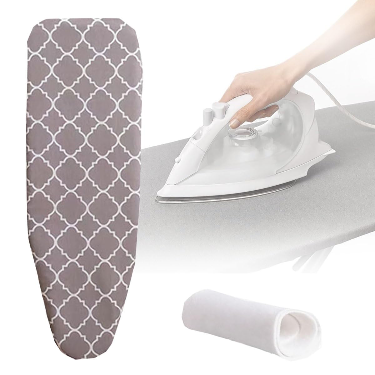Lelico G Ironin Board Cover 92X33 97X33 110X35 122X38cm Iron Board Cover With Paddin Ease Of Use And Installation Cotton Ironin Board Cover And Pad (Color : Size : Medium(100X34cm))